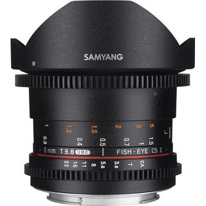 Samyang 8mm T3.8 Umc Vdslr Fisheye Cs II - Geschikt Voor Nikon