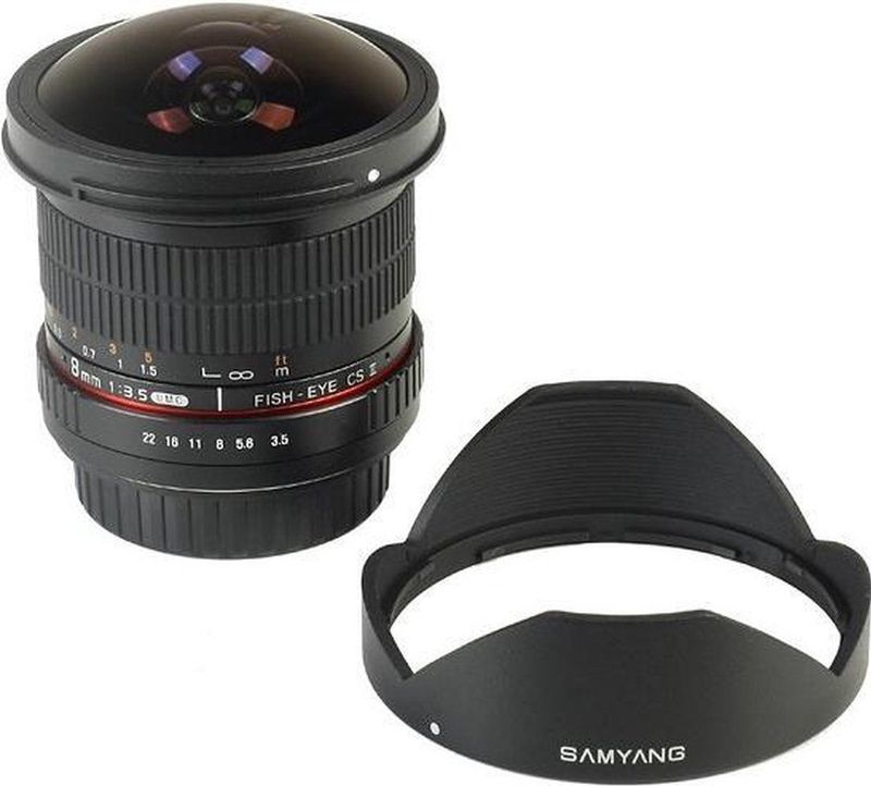 Samyang - 8 mm Fisheye-lens - Zwart - UMC F3.5 CS II voor Sony A