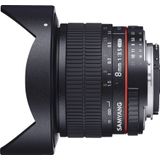 Samyang 8 mm F3.5 CS II lens voor aansluiting Pentax K