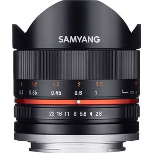 Samyang - 8mm F2.8 UMC Fisheye II - Prime Lens - Zwart