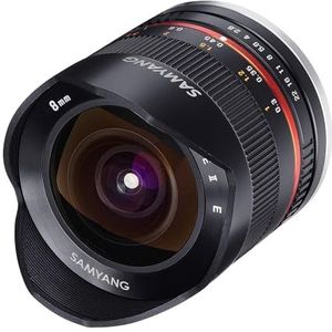 Samyang F2.8 Fisheye II UMC Fuji X objectief 8mm zwart