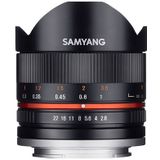 Samyang 8mm f/2.8 Fisheye II Canon EF-M zwart
