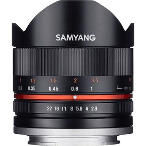 Samyang - 8mm F/2.8 Fisheye II - Camera Lens - Zwart
