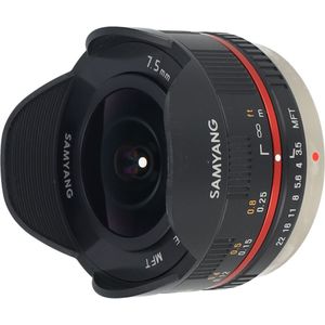Samyang - 7.5mm F3.5 UMC - Prime Lens - Zwart - Geschikt voor Micro 4/3