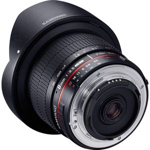 Samyang 8mm f/3,5-22 CSII MFT (Micro Vier Derde, APS-C / DX), Objectief, Zwart