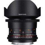 Samyang 14 mm T3.1 VDSLR II Handmatige Focus Videolens voor Micro Four Thirds Camera