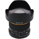 Samyang 14 mm F2.8 lens voor aansluiting, Nikon AE, zwart