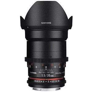 Samyang 35 mm T1.5 VDSLR II handmatige focus videolens voor Nikon DSLR camera