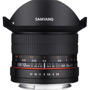 Samyang 12mm F2.8 ED AS NCS Fisheye - Prime Lens - Geschikt voor Fujifilm X