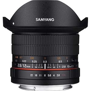Samyang 12mm F2.8 lens voor aansluiting, Fuji X, zwart