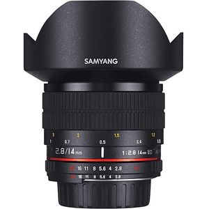 Samyang 14mm f/2.8 ED AS IF UMC - Sony E (Sony E, Volledig formaat), Objectief, Zwart