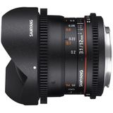 Samyang 12mm T3.1 VDSLR ED AS NCS fisheye Fujifilm X-mount objectief