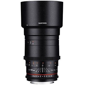 SAMYANG 13135T2.2P 135 mm T2.2 VDSLR ED UMC lens voor aansluiting Pentax zwart