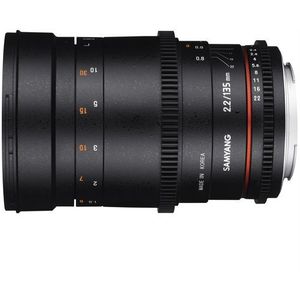 Samyang 135/2,2 lens video DSLR Sony E handmatige focus videolens 0,8 tandwiel Gear spiegellens telelens zwart