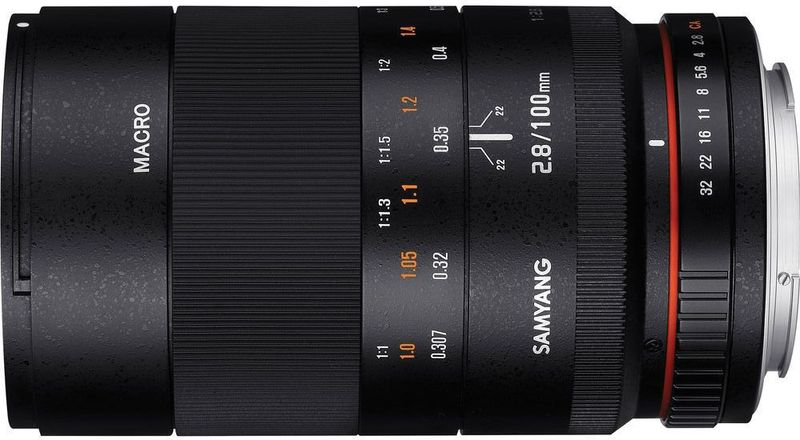 Samyang - 100 mm F2.8 Macro - Telelens - Zwart - Aluminium