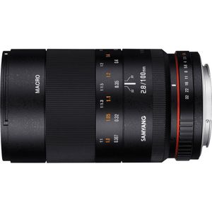 Samyang 100/2,8 lens Makro DSLR Fuji X handmatige fotoplens, macro lens, zwart
