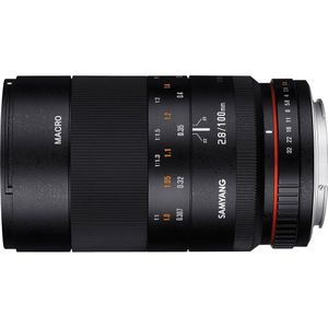 Samyang 100mm f/2.8 ED UMC Macro - Fujifilm XF (Fujifilm X, Volledig formaat), Objectief, Zwart