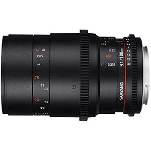 Samyang Lens voor Nikon T3.1 100 mm Zwart