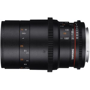 SAMYANG 13100T3.1CM 100 mm T3.1 VDSLR ED UMC macro lens voor aansluiting Canon M zwart