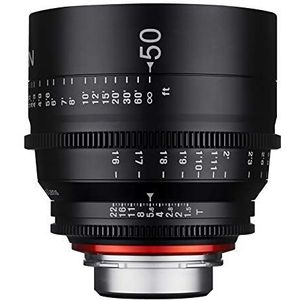 Samyang XEEN 50mm T1.5 FF CINE MFT (Micro Vier Derde, Micro Vier Derde), Objectief, Zwart