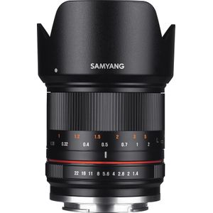 Samyang 21 mm F1.4 ED AS UMC CS lens voor Fuji X, zwart