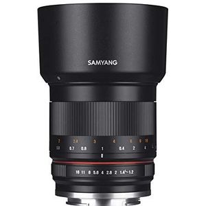 Samyang MF F1.2 APS-C MFT zwart 50 mm - handmatige fotolens met 50 mm vaste brandpuntsafstand voor MFT-camera's (Olympus/Panasonic), ideaal voor portretten, bokeh, compact en licht