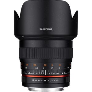 Samyang 50mm f/1.4 - Canon EF (Canon EF, Volledig formaat), Objectief, Zwart