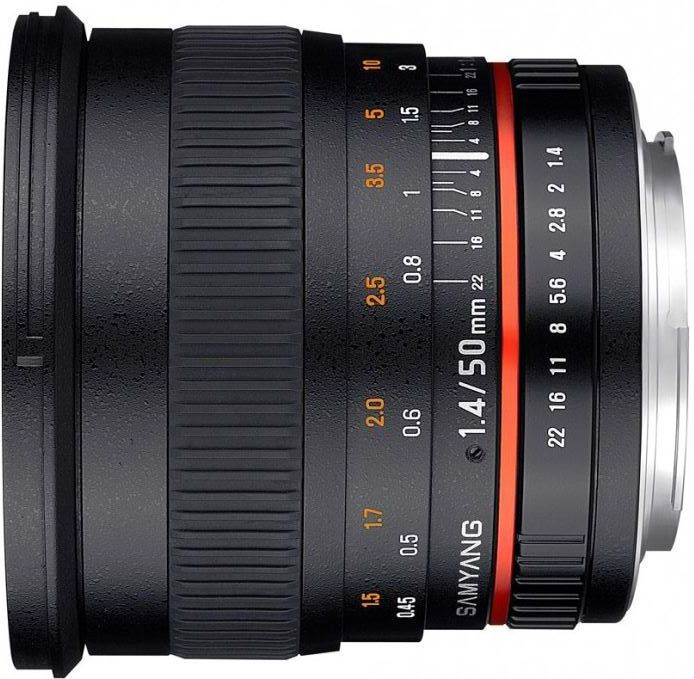 Samyang - 50mm f/1.4 - Objectief - Zwart - Nikon F - Volledig formaat