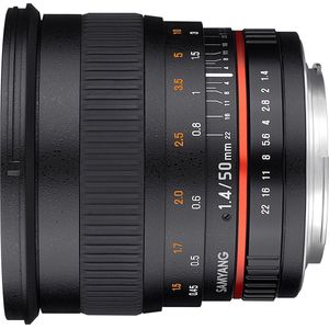 Samyang - MF 1.4/50 - Cameralens - Zwart - Handmatige Scherpstelling