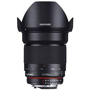 Samyang 24mm F1.4 Sony A-Mount (Sony A, APS-C / DX), Objectief, Zwart
