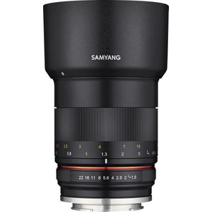 Samyang MF 85mm F1.8 ED UMC CS Canon EF-M - handmatige lens met 85 mm vaste brandpuntsafstand voor spiegelloze Canon APS-C camera's met EF-M-aansluiting, 62 mm filterschroefdraad, voor EOS-M-serie,