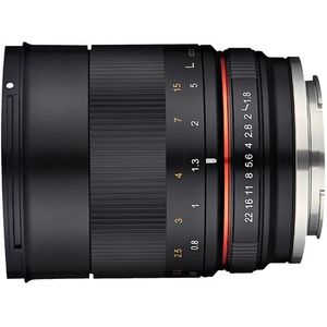 Samyang MF 85mm F1.8 ED UMC CS Fuji X - Handmatige lens met 85mm vaste brandpuntsafstand voor spiegelloze Fujifilm APS-C systeemcamera's met Fuji-X-aansluiting, 62mm filterdraad, ideaal voor portret