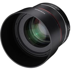 SAMYANG Lens AF 85 mm F1.4 compatibel met Nikon F 22796, zwart