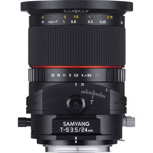 SAMYANG 1110910101 f3,5 t/s 24 mm lens voor fuji x