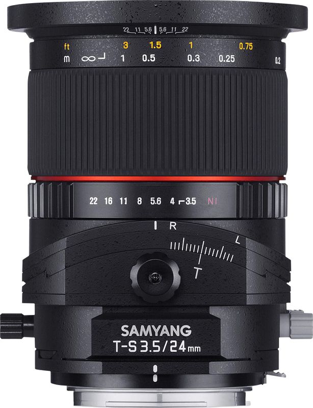 Samyang - 24mm F3.5 T/S - Objectief - Zwart - Voor Fuji X