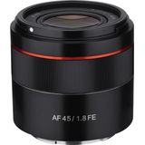 Samyang AF 45 mm F1.8 Sony FE lens - full-size lens voor Sony Alpha spiegelloze camera's (FE- en E-baionet) met APS-C sensor, 49 mm filterschroefdraad, klein en premium