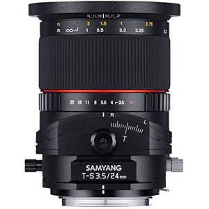 Samyang F1110909101 DSLR-fotolens voor Micro Four Thirds Vaste brandpuntsafstand 24 mm diafragma f/3.5-22 T/S ED AS UMC filterdiameter 82 mm zwart