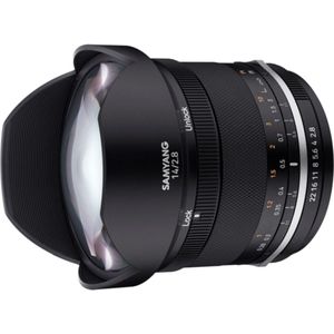 Samyang 22985 MF 14 mm F2,8 MK2 voor Canon EF - groothoeklens handmatige focus voor full-frame en APS-C vaste brandpuntsafstand Canon EF Mount, 2e generatie EOS 7D Mark II, EOS 5D Mark IV, EOS 77D,