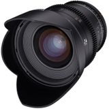 Samyang 23002 MF 24 mm T1,5 VDSLR MK2 Nikon F – lichtsterke T1,5 groothoek cine- en videolens voor Nikon F Mount, 24 mm vaste brandpuntsafstand, Follow Focus tandkransen volledig formaat en APS-C, 8K