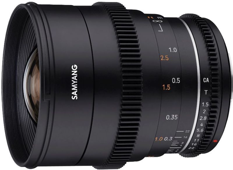 Samyang 24mm T1.5 Mark II VDSLR Canon EF-mount objectief
