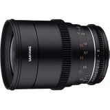 Samyang VDSLR 35 mm T1.5 MK2 Fuji X (Fujifilm X, Volledig formaat, Micro Vier Derde, APS-C / DX), Objectief, Zwart