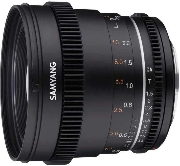 Samyang - MF 50 mm T1,5 VDSLR MK2 - Cine- en Videolens - Lichtsterk - Aluminium