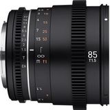 Samyang - MF 85 mm T1,5 VDSLR MK2 - Cine Lens - voor Canon M - Lichtsterk - 8K Resolutie