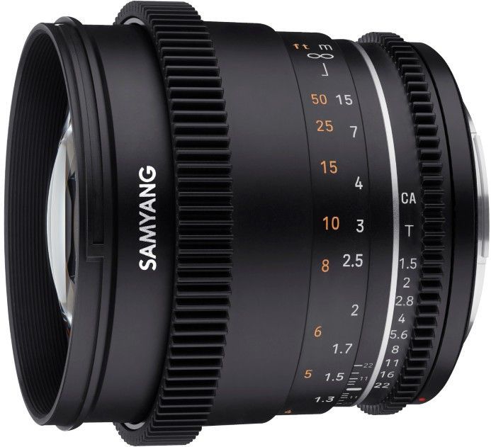 Samyang - VDSLR 85 mm T1.5 MK2 - Objectief - Zwart - Canon EF