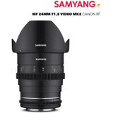 Samyang - MF 24mm T1.5 VDSLR MK2 - Objectief - Zwart