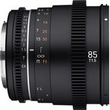 Samyang - MF 85mm T1.5 VDSLR MK2 - Objectief - Zwart - Volledig formaat