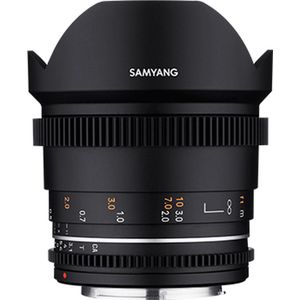 Samyang - 14 Mm T3.1 Vdslr Mk2 Cameralens - Zwart - Geschikt voor Canon Ef