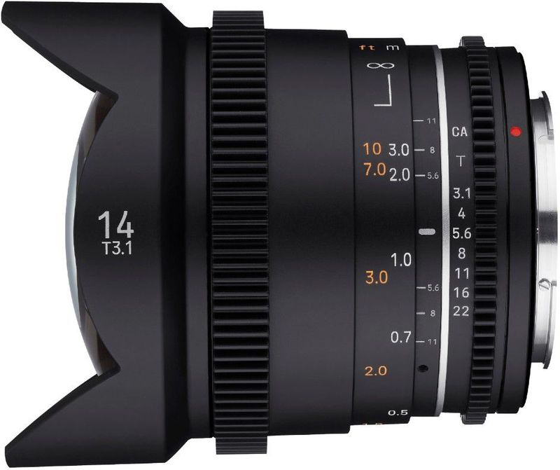 Samyang - 14mm T3.1 MK2 - Objectief - Zwart