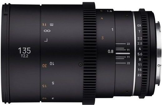 Samyang MF 135 mm T2,2 VDSLR MK2 Canon M - Video Cine objectief vaste brandpuntsafstand voor Canon M EF-M APS-C camera's, handmatige focus, voor EOS M50 Mark II, EOS M6 Mark II