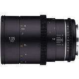 Samyang - MF 135mm T2.2 VDSLR MK2 - Objectief - Zwart